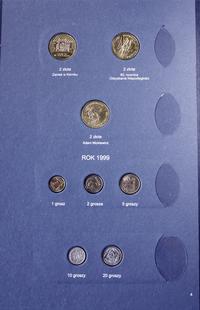 Polska, klaser z monetami polskimi z lat 1996-2000