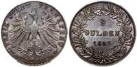 2 guldeny 1852, Frankfurt, wyśmienicie zachowany