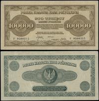 100.000 marek polskich 30.08.1923, seria F, nume