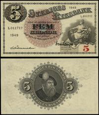 Szwecja, 5 koron, 1949