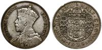 1/2 korony 1935, Londyn, srebro próby '500', KM 