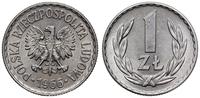 1 złoty 1966, Warszawa, aluminium, rzadki roczni