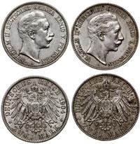 Niemcy, zestaw: 2 x 2 marki, 1899 i 1904