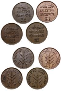 Palestyna, zestaw 4 x 2 mile, 1927, 1941, 1942, 1945