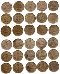 zestaw 34 monet PRL, 2 grosze 1949, 27 x 5 grosz