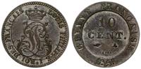 Gujana Francuska 1780-1846, 10 centymów, 1846