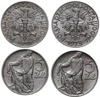 Polska, lot 2 x 5 złotych, 1959, 1973