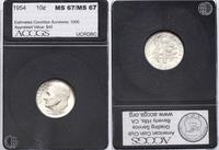 Stany Zjednoczone Ameryki (USA), dime (10 centów), 1954