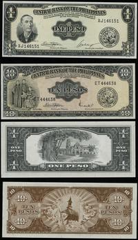 zestaw: 1 i 10 peso 1949, seria XJ i ET, łącznie