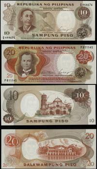 zestaw: 10 i 20 peso 1969, serie Q i P, łącznie 