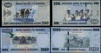 zestaw: 500 franków 2013 i 1.000 franków 2015, s