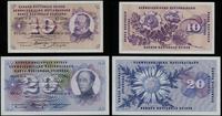 zestaw: 20 franków 26.10.1961 i 10 franków 6.01.