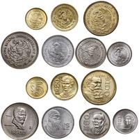 zestaw 7 monet, Meksyk, w skład zestawu wchodzi: