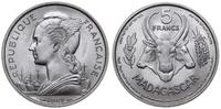 5 franków 1953, Paryż, aluminium, pięknie zachow
