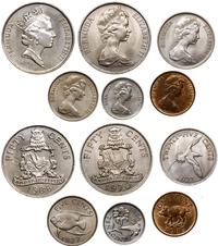 lot 6 monet, 1 cent 1973, 5 centów 1977, 10 cent