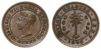 1/4 centa 1898, Londyn, miedź, bardzo ładne, KM 