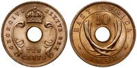 10 centów 1951, Londyn, brąz, piękne, KM 34