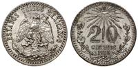 20 centavos 1935, Meksyk, srebro próby 720, KM 4