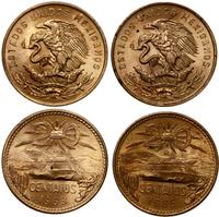 lot 2 x 20 centavos 1965, 1968, Meksyk, brąz, ra