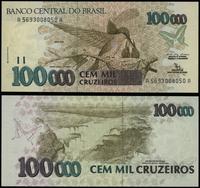 Brazylia, 100.000 cruzeiros, bez daty (1992)