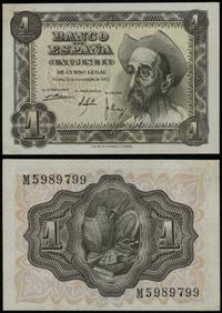 1 peseta 19.11.1951, seria M, numeracja 5989799,