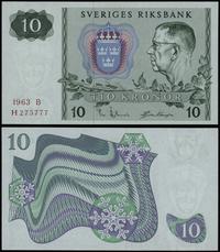 10 koron 1963, emisja 1963B, seria H, numeracja 