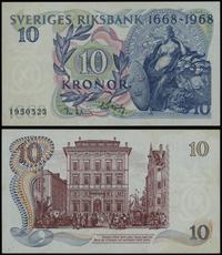10 koron 1968, numeracja 1950523, kilka zagniote