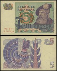 5 koron 1981, seria BY B, numeracja 507221, drob