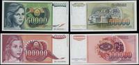 Jugosławia, zestaw: 50.000 dinarów 1988 i 100.000 dinarów 1989
