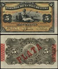 5 peso srebrem 15.05.1896, seria F/6A, numeracja