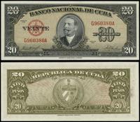 20 pesos 1958, seria G-A, numeracja 960380, pięk