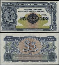 5 funtów 1958, seria EE/I, numeracja 329338, pię
