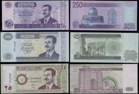 zestaw: 25, 100 i 250 dinarów 2002, łącznie 3 sz