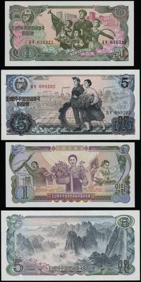 Korea Północna, zestaw 4 banknotów, 1978