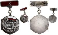 Polska, Medal 10-lecia Polski Ludowej + miniatura, 1955