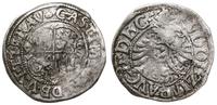 1/2 batzena 1590, moneta podgięta, Saurma 2365