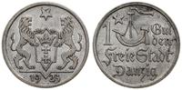 1 gulden 1923, Utrecht, Koga, piękne, AKS 14, CN