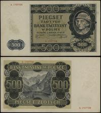 500 złotych 1.03.1940, seria A, numeracja 172772