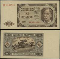 10 złotych 1.07.1948, seria AW, numeracja 453156