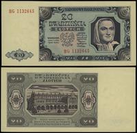 20 złotych 1.07.1948, seria HG, numeracja 113264