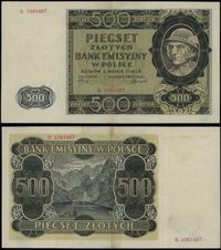 500 złotych 1.03.1940, seria B, numeracja 106146