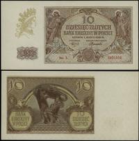 10 złotych 1.03.1940, seria L, numeracja 5931555
