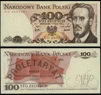 100 złotych 17.05.1976, seria DD, numeracja 6605