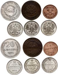 zestaw 6 monet , Petersburg, w skład zestawu wch