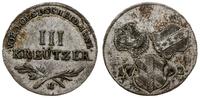Austria, 3 krajcary, 1792 H