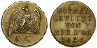 Prusy, odważnik monetarny do monety o nominale 2 friedrichs d’or, 1821