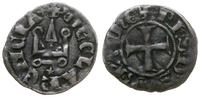 denar turoński 1301-1307, Chiarenza, Aw: Krzyż i