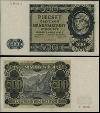 500 złotych 1.03.1940, seria A, numeracja 154061