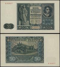 50 złotych 1.08.1941, seria D, numeracja 4516077