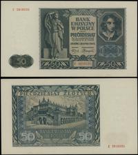 50 złotych 1.08.1941, seria E, numeracja 2816535